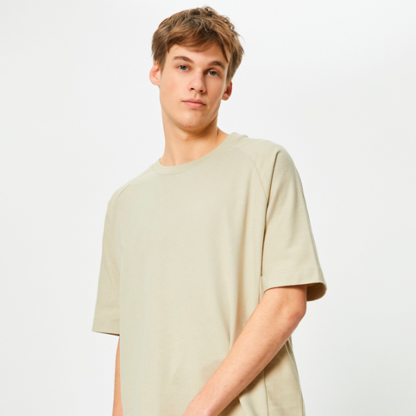 Футболка для мужчин Koton 4SAM10261HK 100% хлопок/ Бежевый photo 4