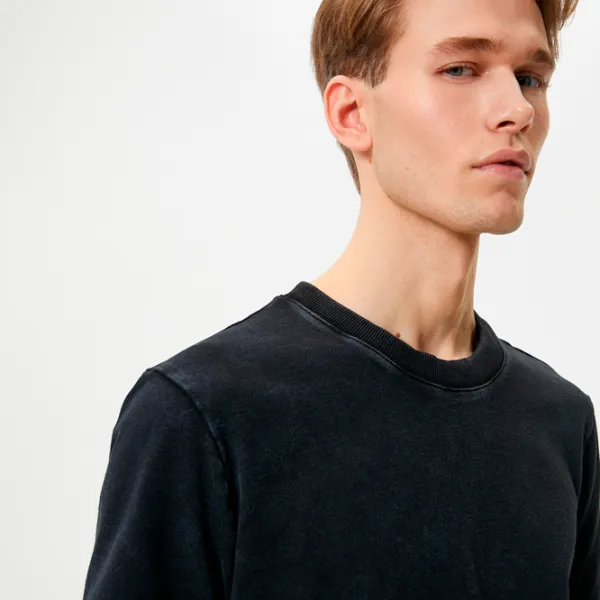 Tricou pentru bărbați Koton 4SAM10315HK 100% bumbac/ Antracit photo 4