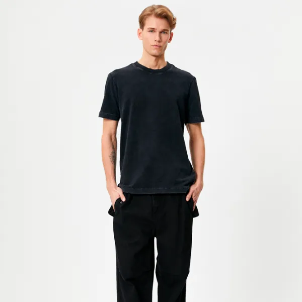 Tricou pentru bărbați Koton 4SAM10315HK 100% bumbac/ Antracit photo 3