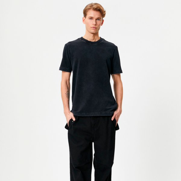 Tricou pentru bărbați Koton 4SAM10315HK 100% bumbac/ Antracit photo 3