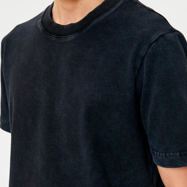 Tricou pentru bărbați Koton 4SAM10315HK 100% bumbac/ Antracit photo 5