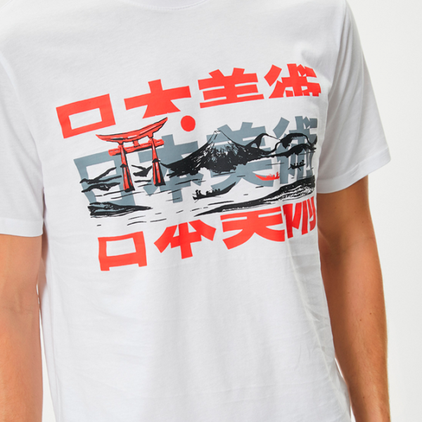 Tricou pentru bărbați Koton 4SAM10025HK 100% bumbac/ White photo 5