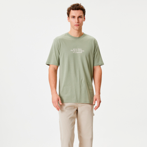 Tricou pentru bărbați Koton 4SAM10041HK 100% bumbac/ Khaki photo 5