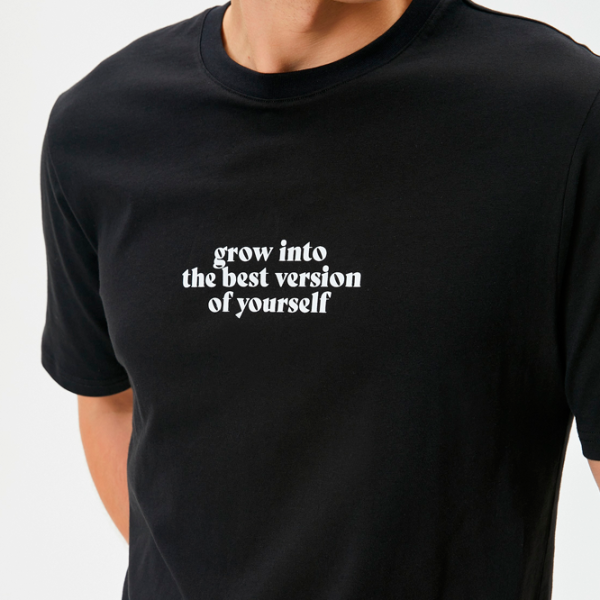 Футболка для мужчин Koton 4SAM10041HK 100% хлопок/ Черный photo 4