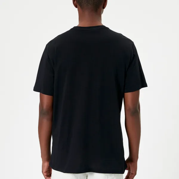 Tricou pentru bărbați Koton 4SAM10292HK 100% bumbac/ Black photo 2