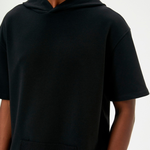 Tricou pentru bărbați Koton 4SAM10245HK 4% viscoza/ Black photo 5