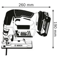 Fierăstrău pentru decupat Bosch GST 18 V-LI (B0615990M43) 23 mm/ Blue photo 3
