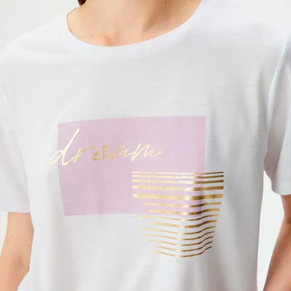 Tricou pentru femei Koton 4SAK50111EK 35% viscoză/ White photo 5