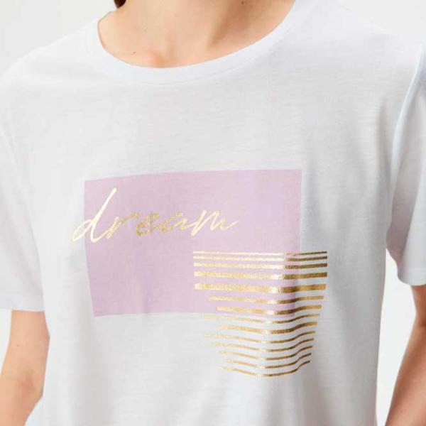 Tricou pentru femei Koton 4SAK50111EK 35% viscoză/ White photo 5