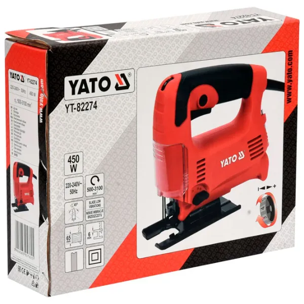 Fierăstrău pentru decupat Yato YT-82274 28 mm/ Red photo 6