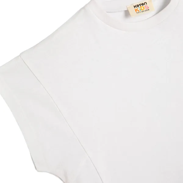 Футболка для девочек Koton 4SKG10292AK 116 - 122 см / Белый photo 3