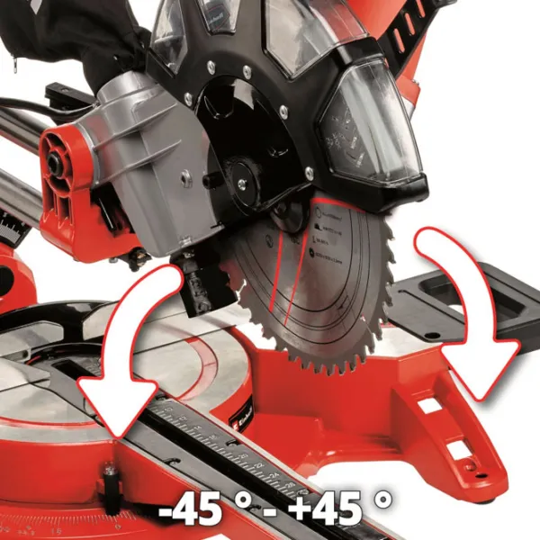Fierăstrău pentru tăieri înclinate Einhell TC-SM 2534/ 1 43.003.95 250 mm/ Red photo 4