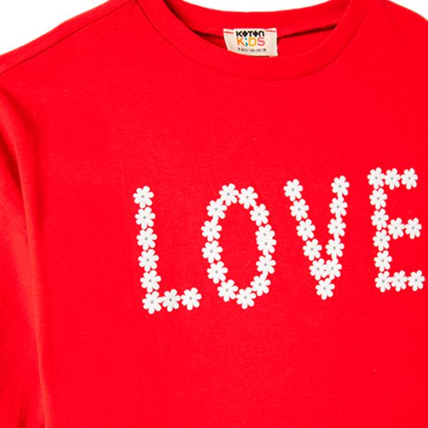 Tricou pentru fete Koton 4SKG10193AK 110 - 116 cm / Red photo 3