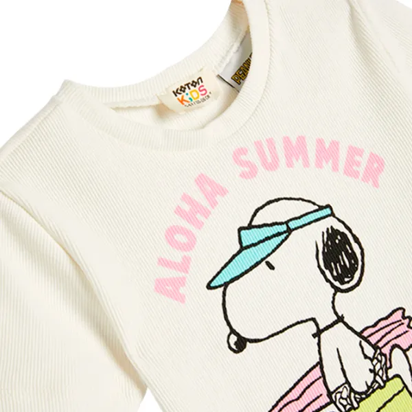 Tricou pentru fete Koton 4SKG10057AK 116 - 122 cm / Beige photo 3