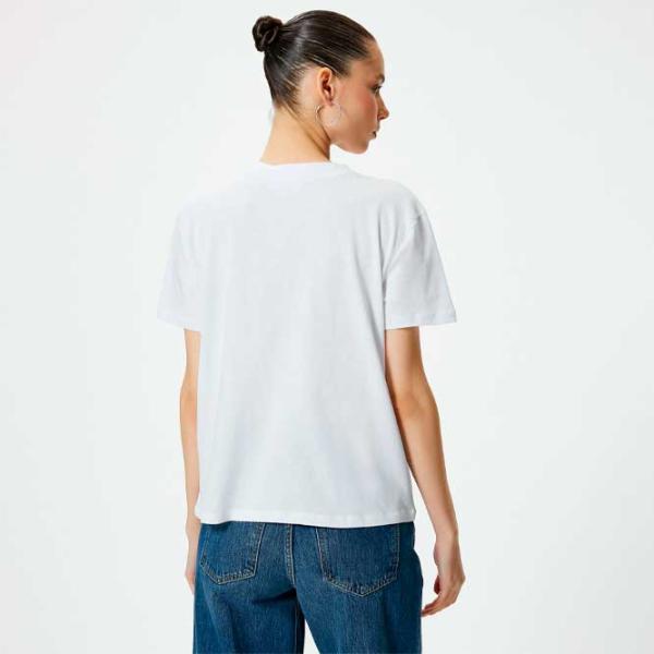 Футболка для женщин Koton 4SAL10208IK 100% хлопок/ Белый photo 5