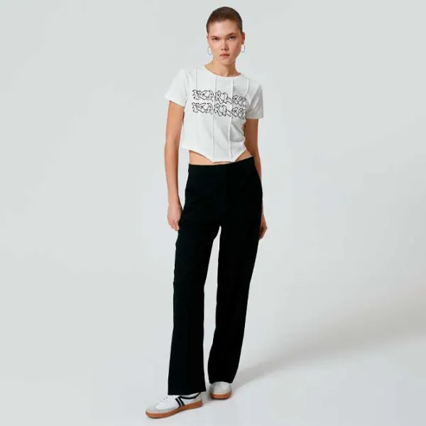 Футболка для женщин Koton 4SAL10138IK 100% хлопок/ Белый photo 3