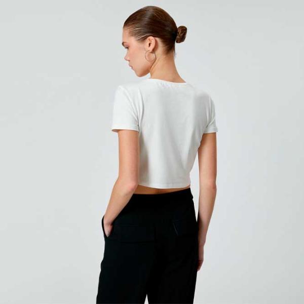 Tricou pentru femei Koton 4SAL10138IK 100% bumbac/ White photo 4