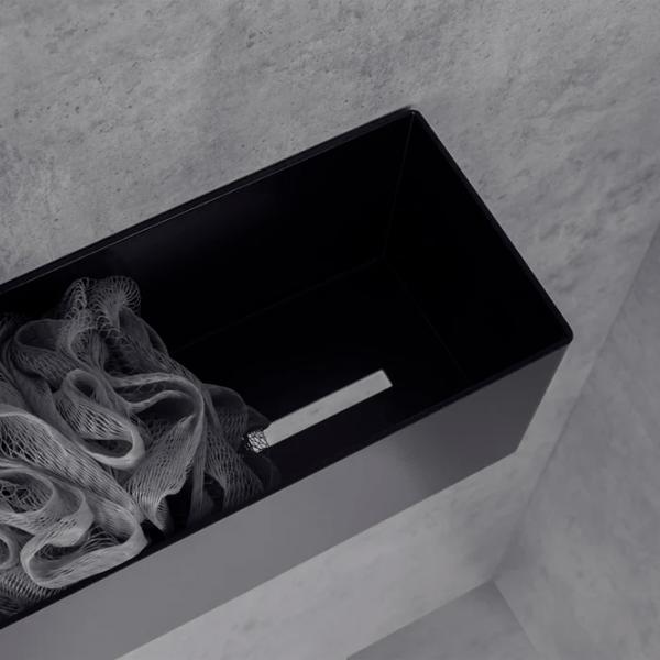 Raft pentru baie Daske Basket Aluminiu/ Black photo 7