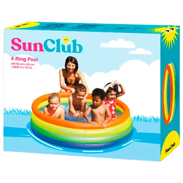 Бассейн SunClub 10195 386 л/ Надувной/ Разноцветный photo 5