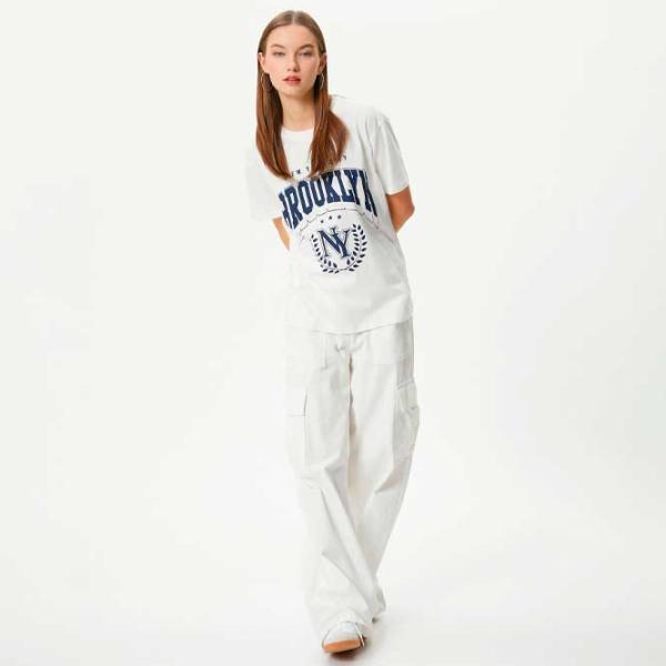 Футболка для женщин Koton 4SAL10037IK 100% хлопок/ Белый photo 3