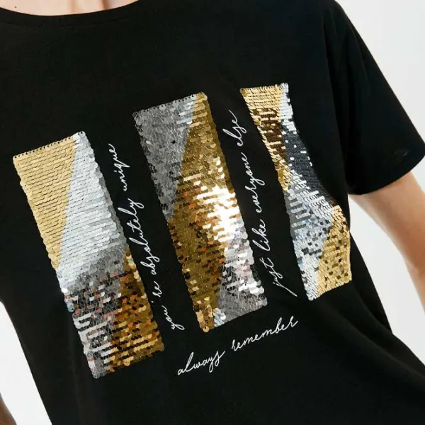 Tricou pentru femei Koton 4SAK50107EK 35% viscoză/ Black photo 5