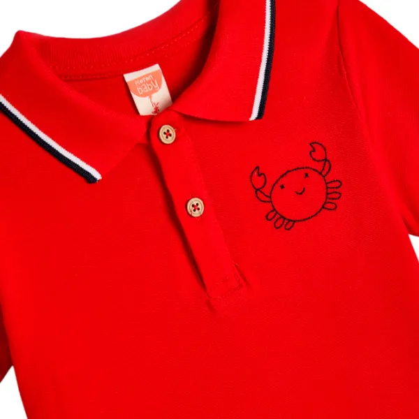 Tricou pentru băieți Koton 4SMB10071TK 80/ Red photo 3