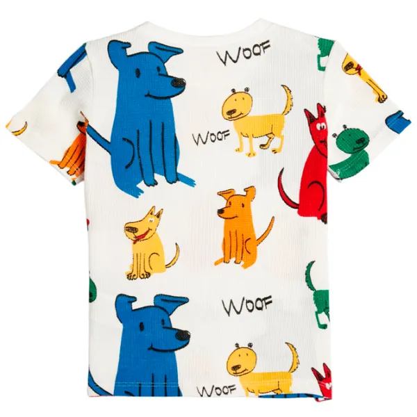 Tricou pentru băieți Koton 4SMB10161TK 98 / Ecru photo 2