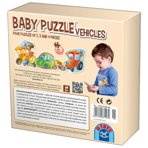 Набор пазлов D-TOYS Транспорт и машины 2+/ Количество деталей: 11 photo 2