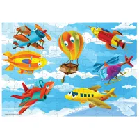 Puzzle 2D D-TOYS Aircrafts 4+/ Numărul de piese: 100 photo 2