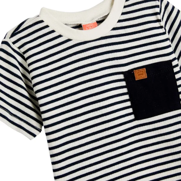 Tricou pentru băieți Koton 4SMB10008TK 80/ Navy photo 3