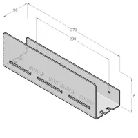 Raft pentru baie Daske Wenca Aluminiu/ Gray photo 2