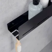 Raft pentru baie Daske Wenca Aluminiu/ Black photo 10