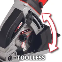 Fierăstrău circular Einhell TE-CS 18/ 89 Li - Solo 89 mm/ Red photo 7