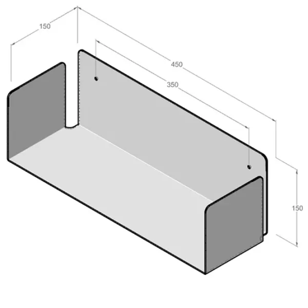Raft Daske Tbook 450 Oțel inoxidabil/ Gray photo 2