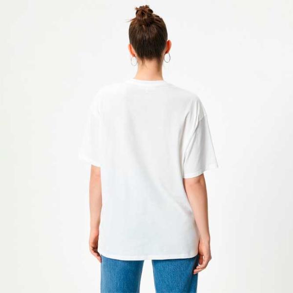 Tricou pentru femei Koton 4SAL10181IK 100% bumbac/ White photo 4