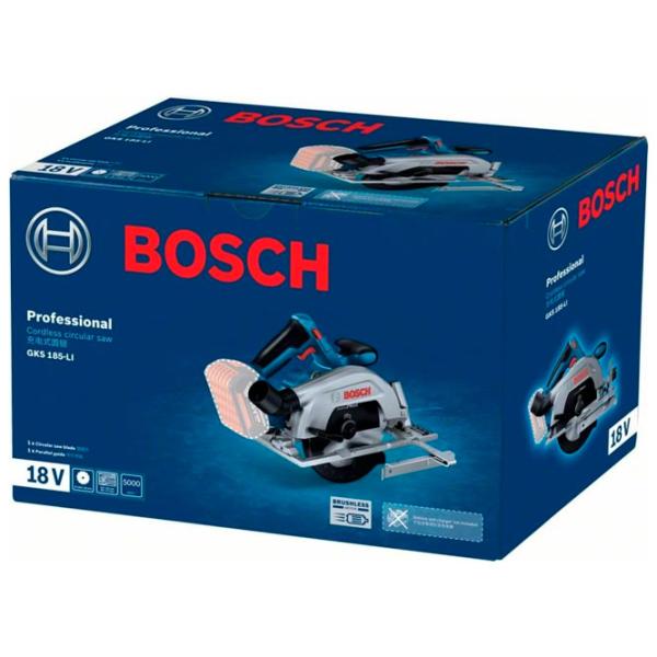Дисковая пила Bosch GKS 185-LI B06016C1221 165 мм / Синий photo 4