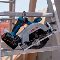Fierăstrău circular Bosch GKS 185-LI B06016C1221 165 mm / Blue photo 5