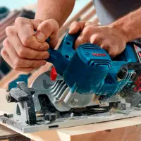 Fierăstrău circular Bosch GKS 185-LI B06016C1221 165 mm / Blue photo 6