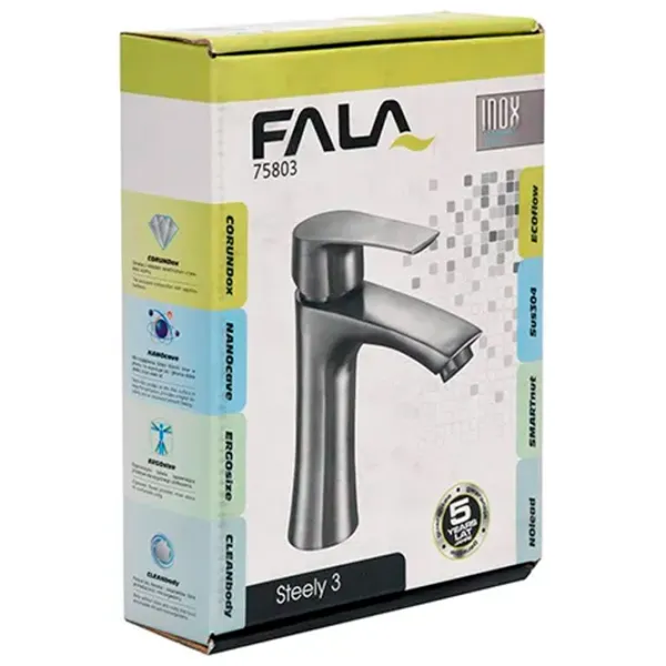 Смеситель для умывальника Fala Steely 3  photo 3