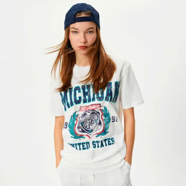 Tricou pentru femei Koton 4SAL10120IK 100% bumbac/ White photo 2