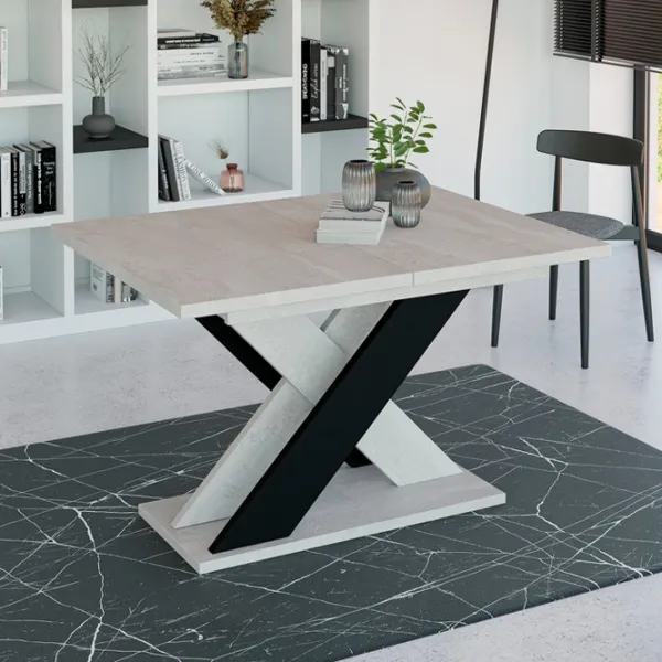 Masă de bucătărie extensibilă Prospero Xao 160 K350 PAL melaminat/ Gray photo 3