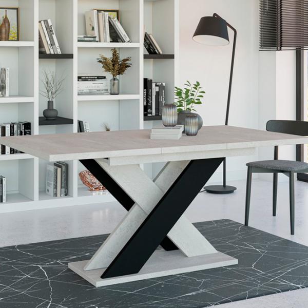 Masă de bucătărie extensibilă Prospero Xao 160 K350 PAL melaminat/ Gray photo 4