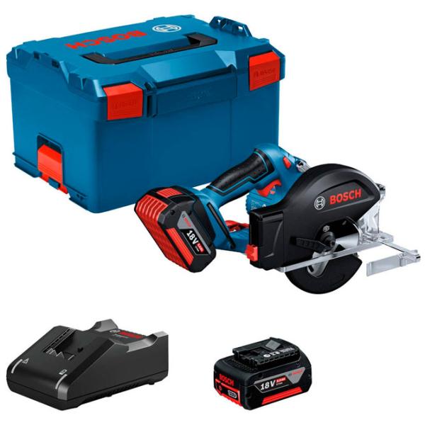 Fierăstrău circular Bosch GKM 18V-50 (06016B8002) 136 mm/ Blue photo 2
