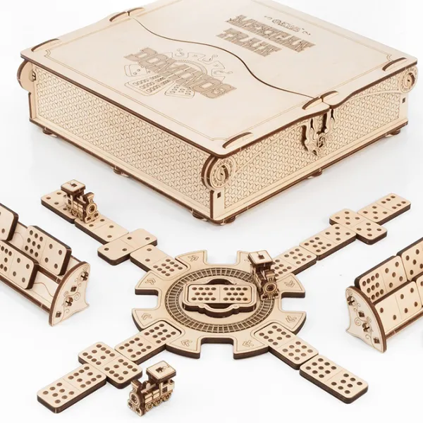 Puzzle 3D Ewa Toys Mexican Train Domino 14+/ Numărul de piese: 246 photo 2 Puzzle 3D Ewa Toys Mexican Train Domino 14+/ Numărul de piese: 246 photo 2