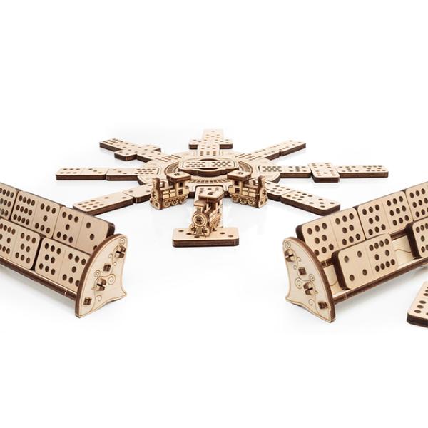 Puzzle 3D Ewa Toys Mexican Train Domino 14+/ Numărul de piese: 246 photo 4 Puzzle 3D Ewa Toys Mexican Train Domino 14+/ Numărul de piese: 246 photo 4