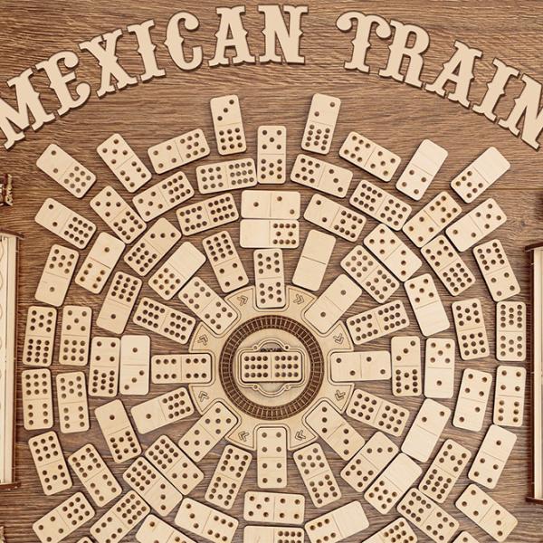 Puzzle 3D Ewa Toys Mexican Train Domino 14+/ Numărul de piese: 246 photo 8 Puzzle 3D Ewa Toys Mexican Train Domino 14+/ Numărul de piese: 246 photo 8