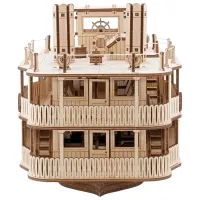 Пазл 3D Ewa Toys Колесный пароход “Речная принцесса” 14+/ Количество деталей: 416 photo 3