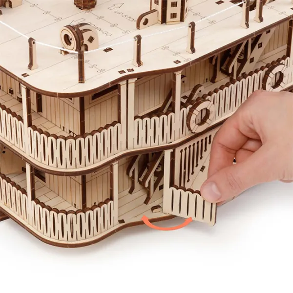 Puzzle 3D Ewa Toys Vapor cu vâsle "River princess" 14+/ Numărul de piese: 416 photo 8