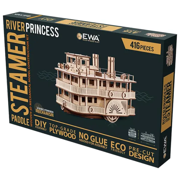 Puzzle 3D Ewa Toys Vapor cu vâsle "River princess" 14+/ Numărul de piese: 416 photo 12