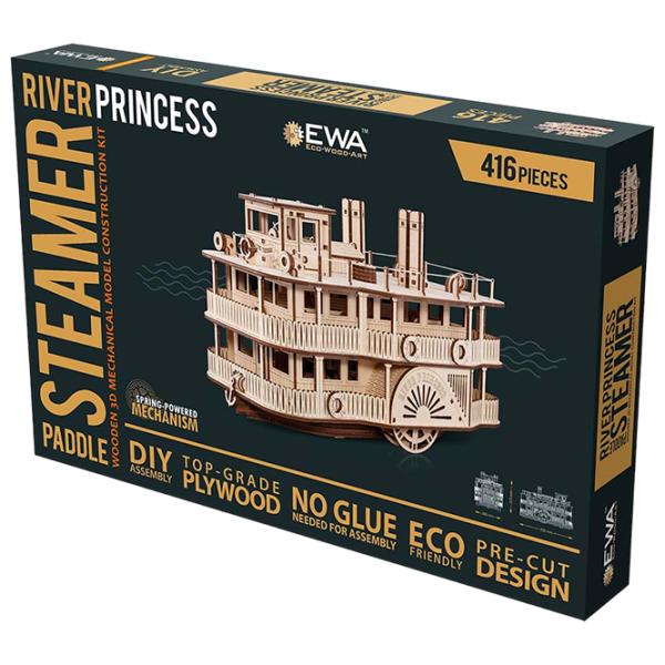 Puzzle 3D Ewa Toys Vapor cu vâsle "River princess" 14+/ Numărul de piese: 416 photo 12